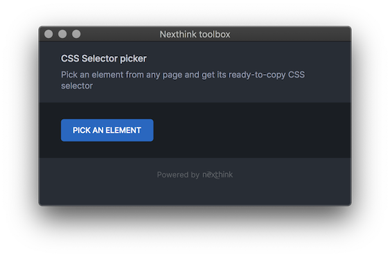 CSS selector picker