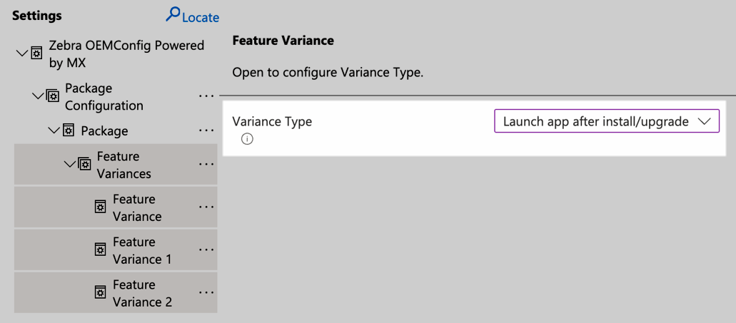 Adding Launch app feature variance