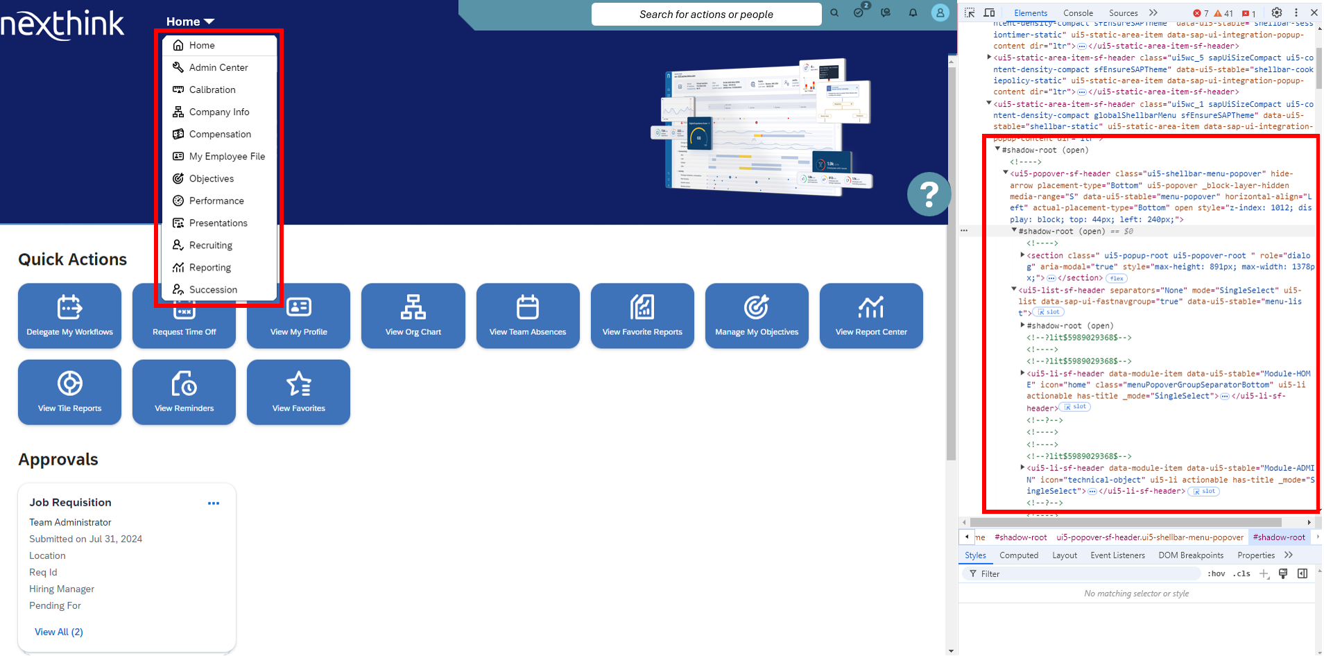 How to identify elements contained within Shadow Root