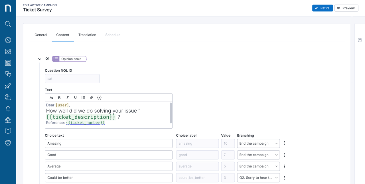 Parametric campaigns via API