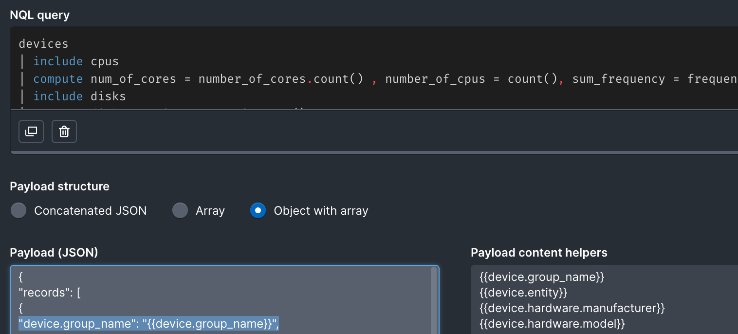NQL query