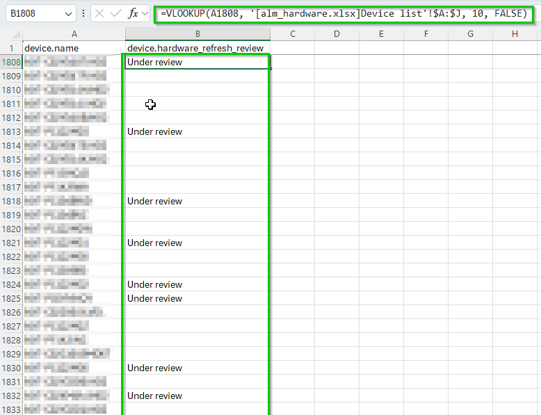Example of stability findings for binaries (crashes or freezes).
