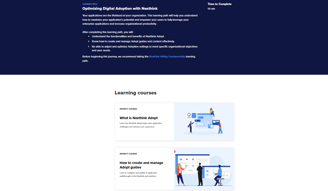 Accessing the configuring page for new applications.