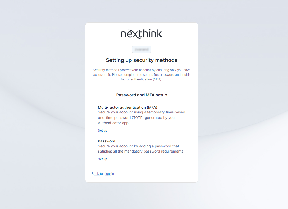Selecting security method