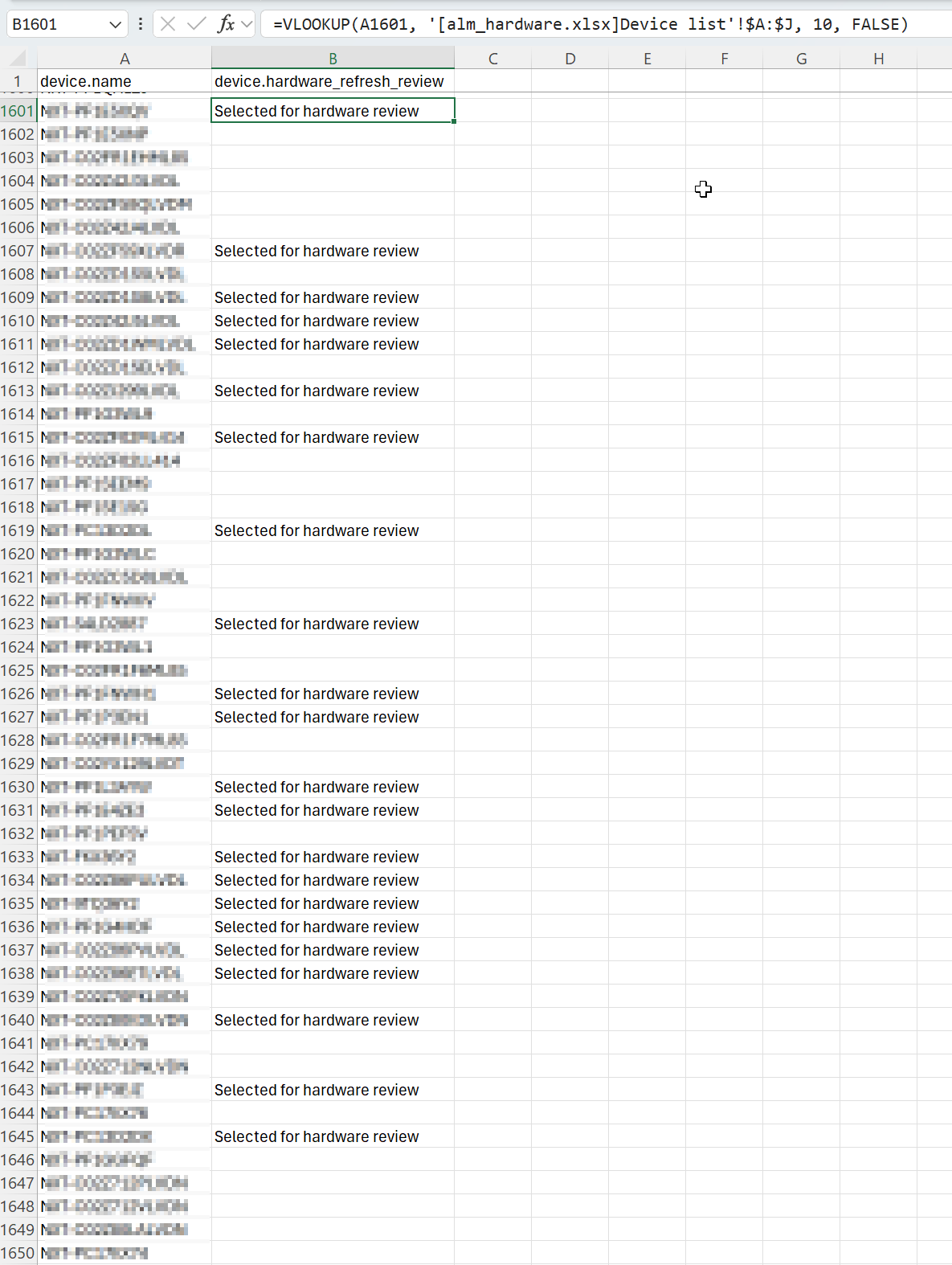 All endpoint DEX leaf components reporting good score