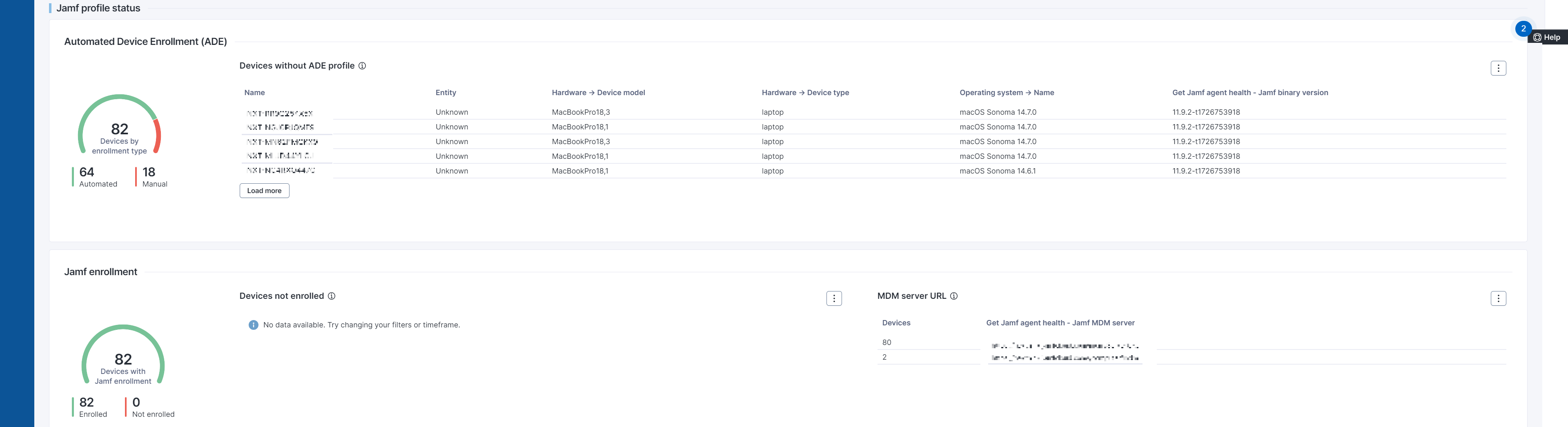 The Device to keep tab in the Hardware refresh insights dashboard