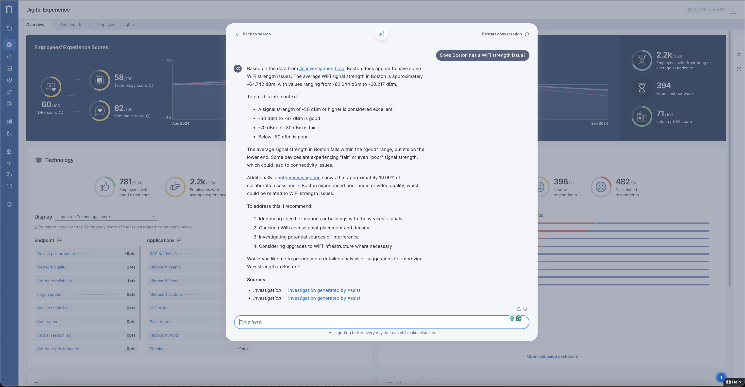 Executing actions from Session list